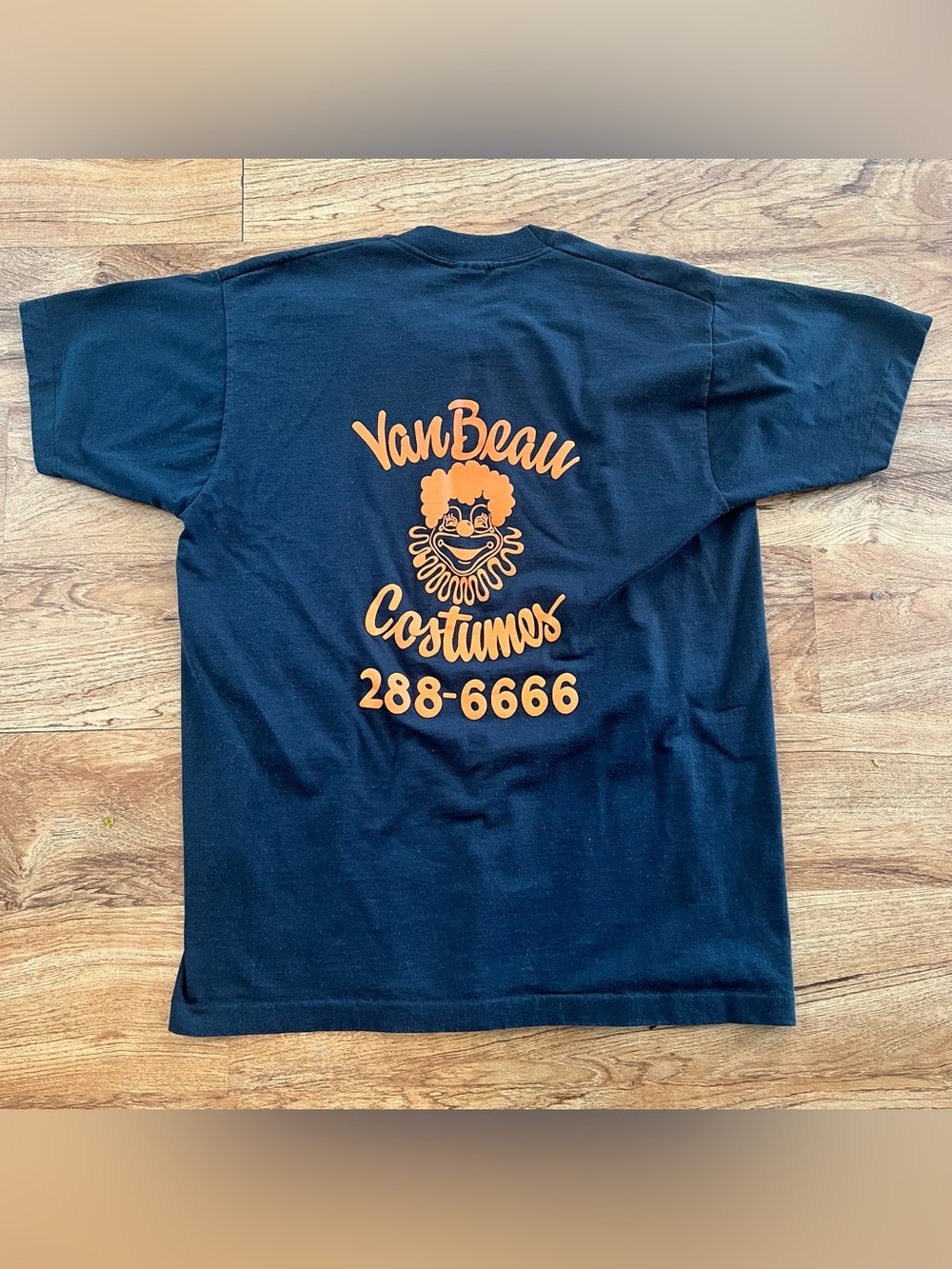 Vintage Van Beau Costume Tee T Shirt Clown Graphic Large